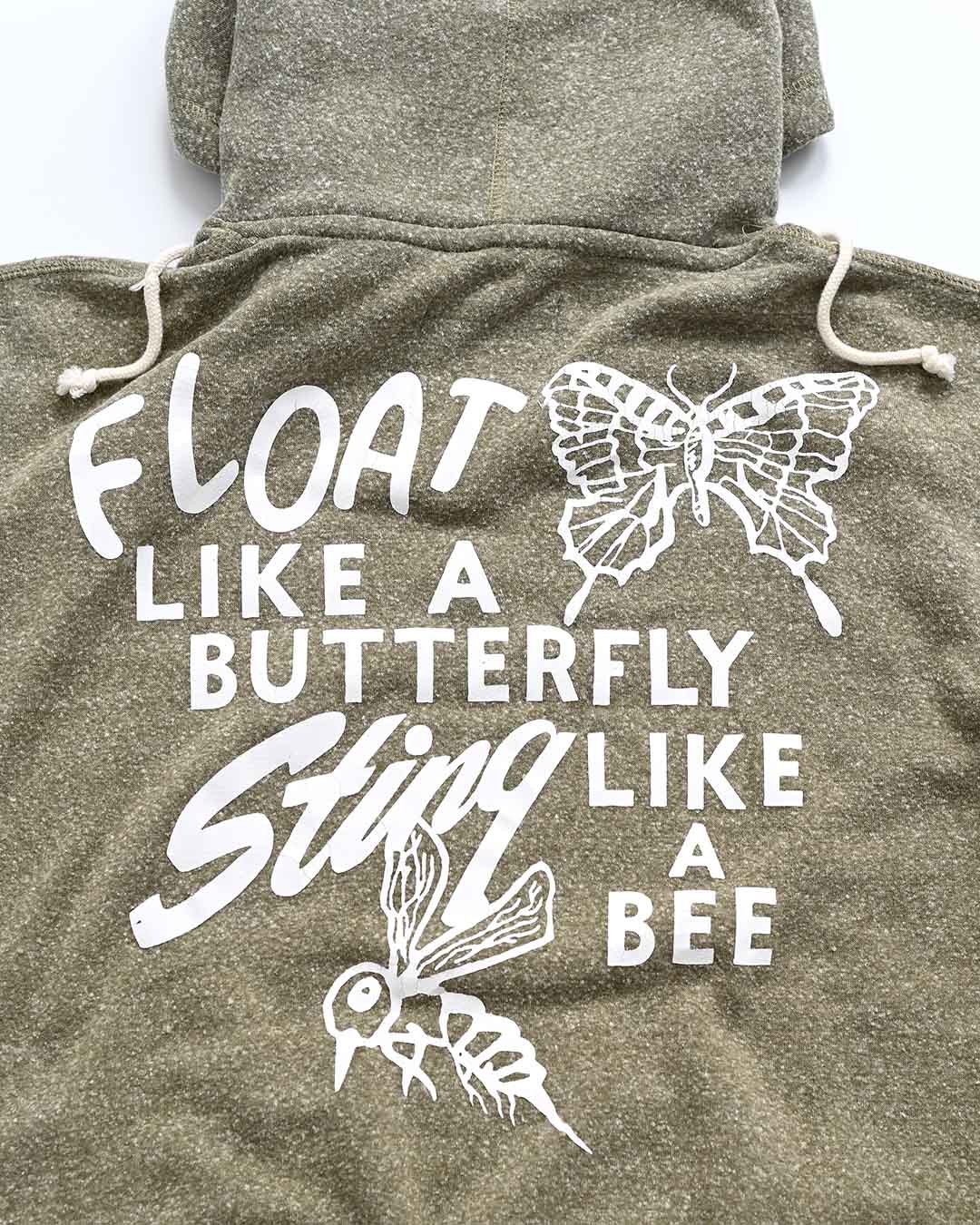 Ali Float Quote Heather Olive PO Hoody - Image 2