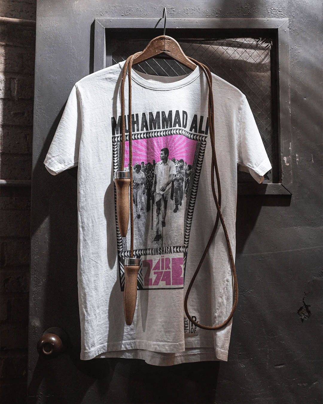 Ali Kinshasa Zaire '74 White Tee
