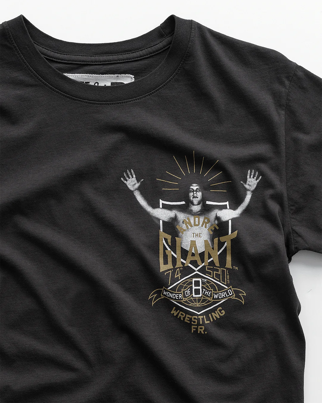 Andre The Giant Eighth Wonder Black Tee - Image 3