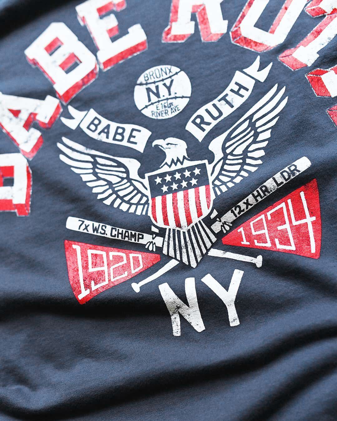 Babe Ruth 1920-1934 NY Navy Tee - Image 2