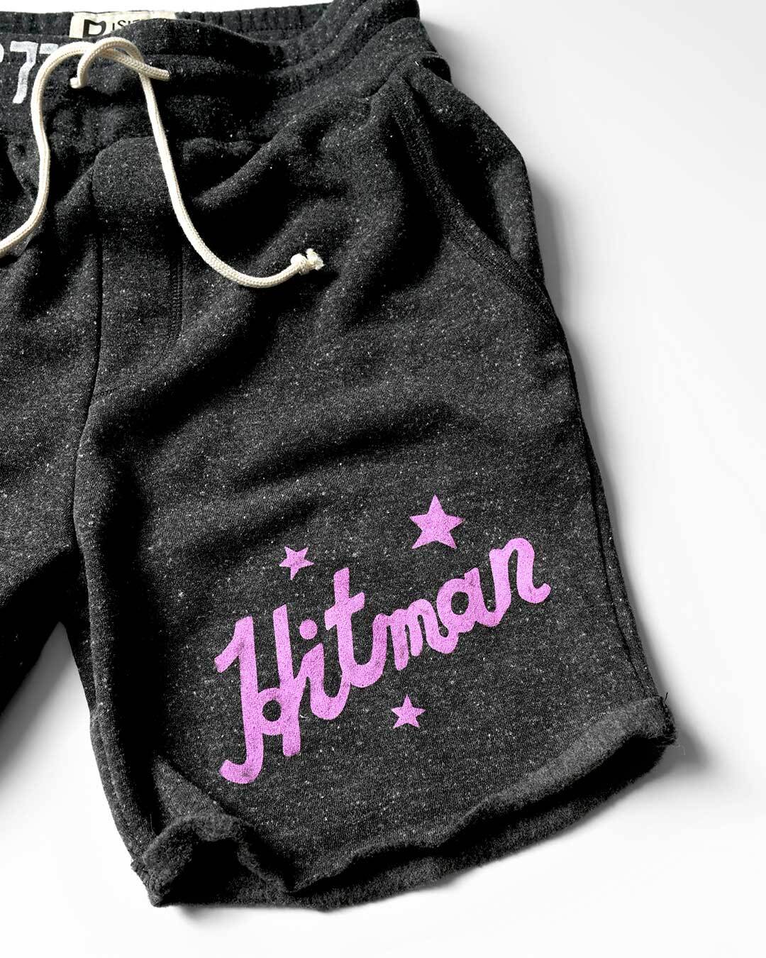 Bret Hart Hitman Black Shorts - Image 3