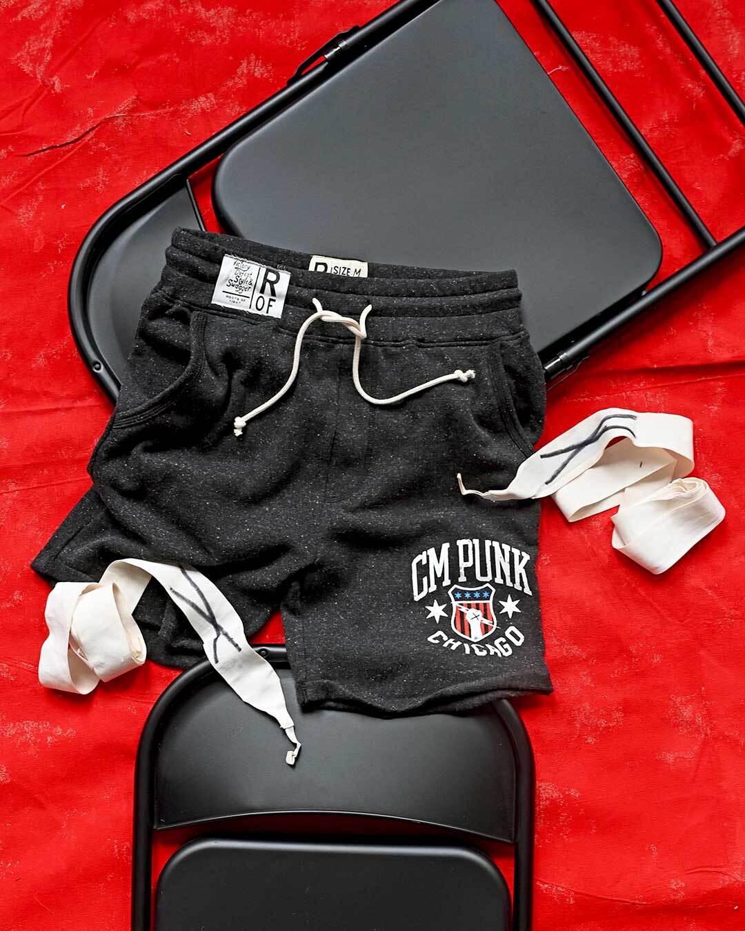 CM Punk Chicago Black Shorts