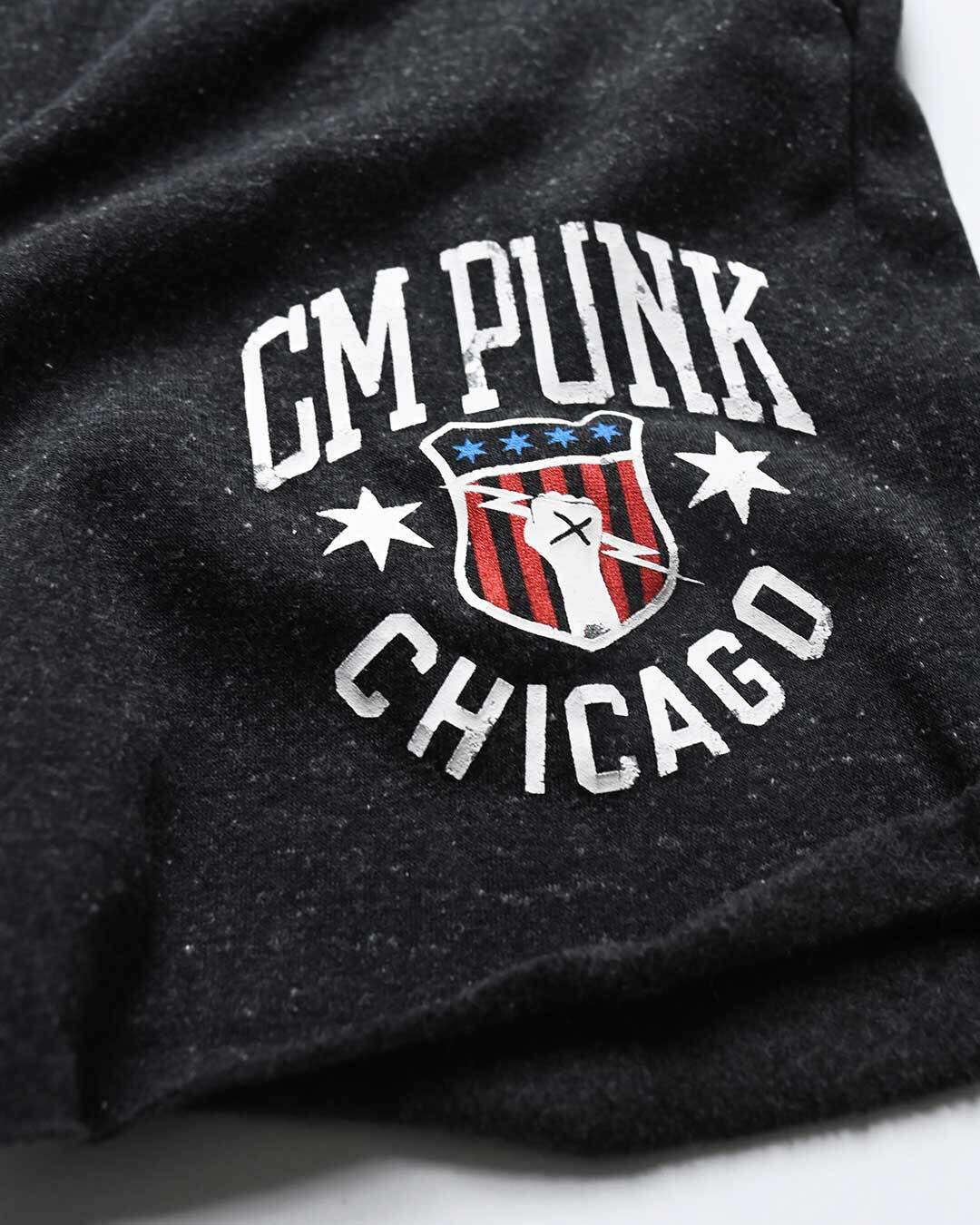 CM Punk Chicago Black Shorts - Image 2