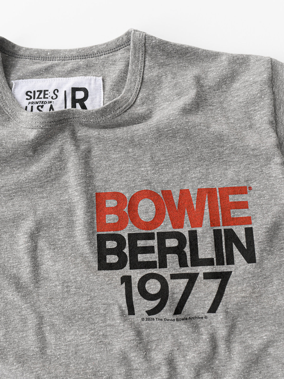 David Bowie Berlin '77 Grey Triblend Tee - Image 2