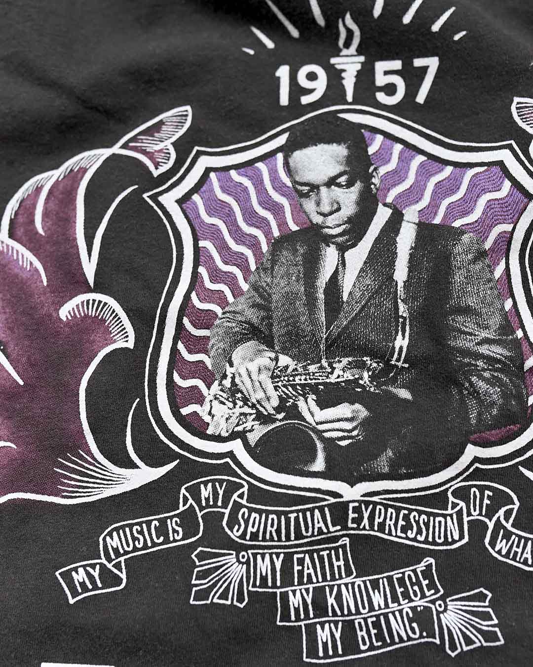 John Coltrane Graphic Black Tee - Image 2