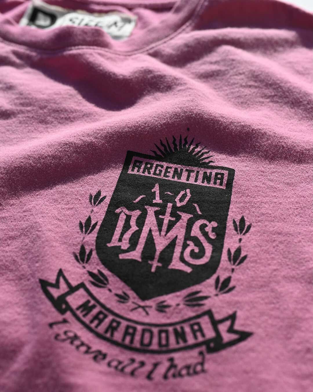 Maradona #10 Pink Tee - Image 4