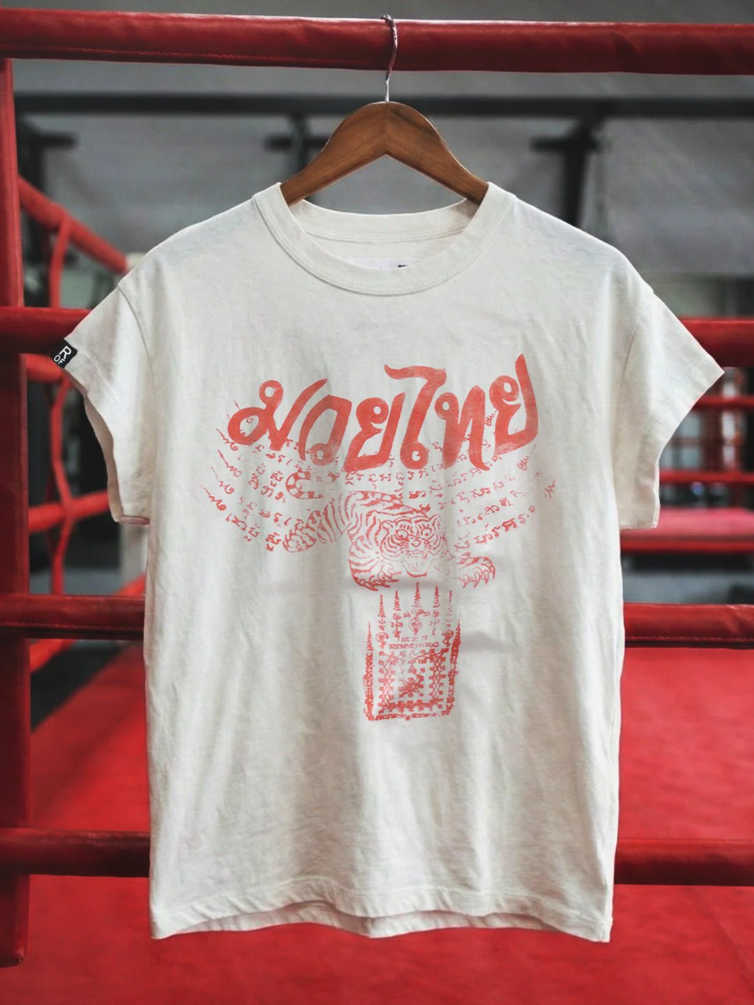 Muay Thai Tiger Women's White Tee - Image 3