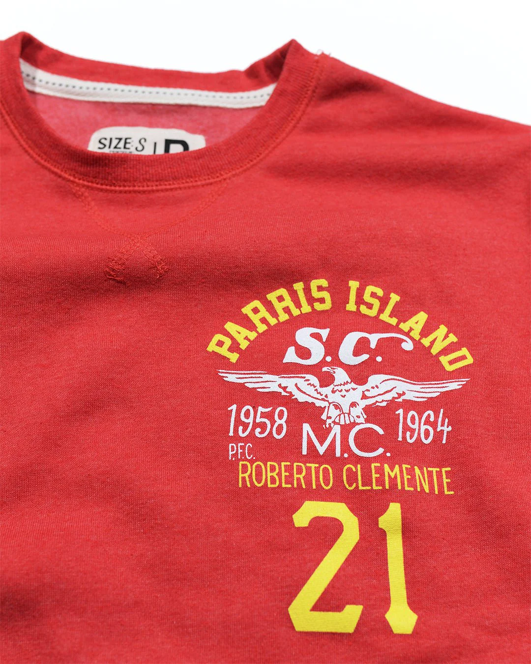 Roberto Clemente Parris Island Red Sweatshirt - Image 2