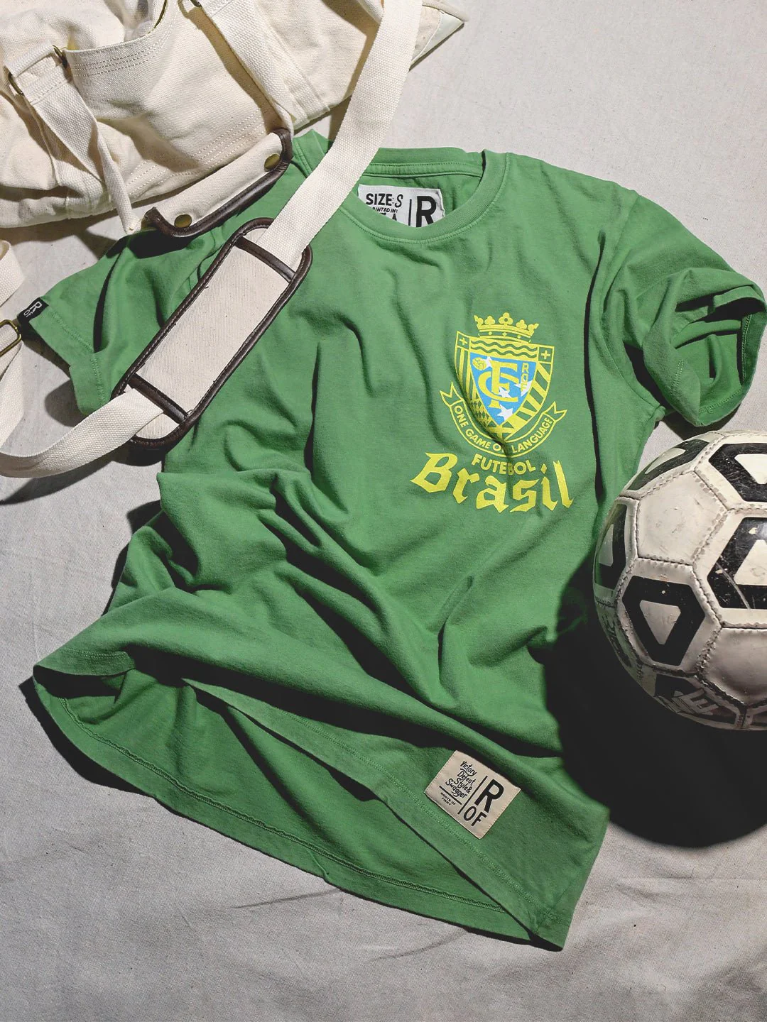 ROF Brasil Futebol One Language Green Tee