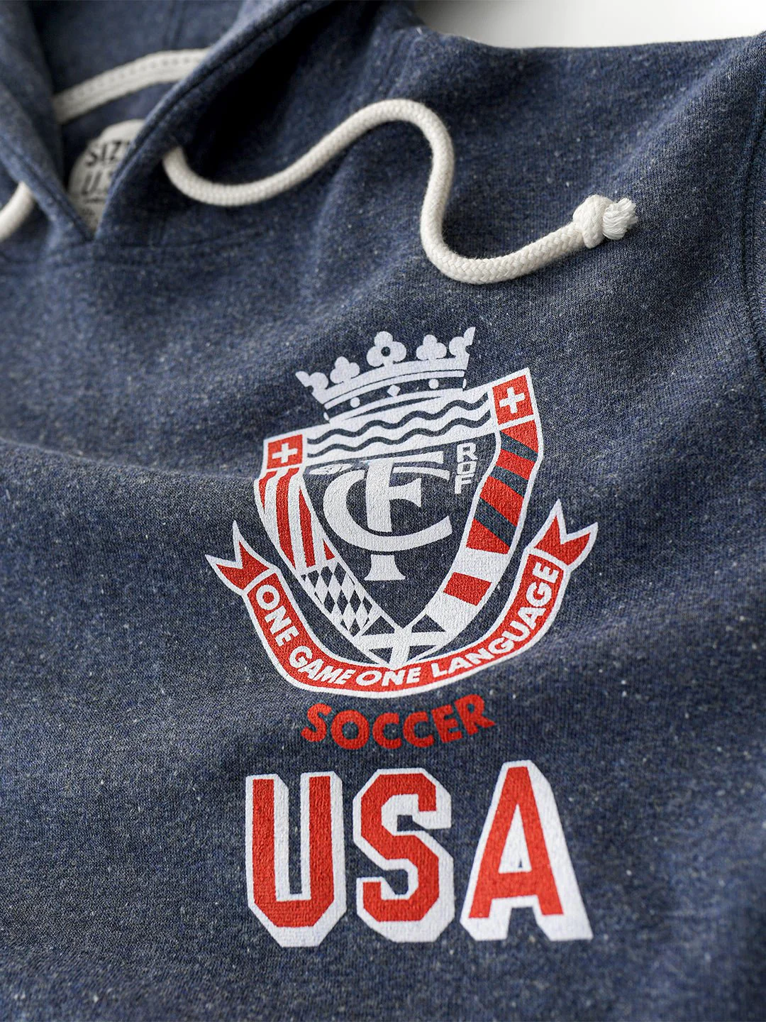 ROF USA Soccer One Language Navy PO Hoody - Image 2