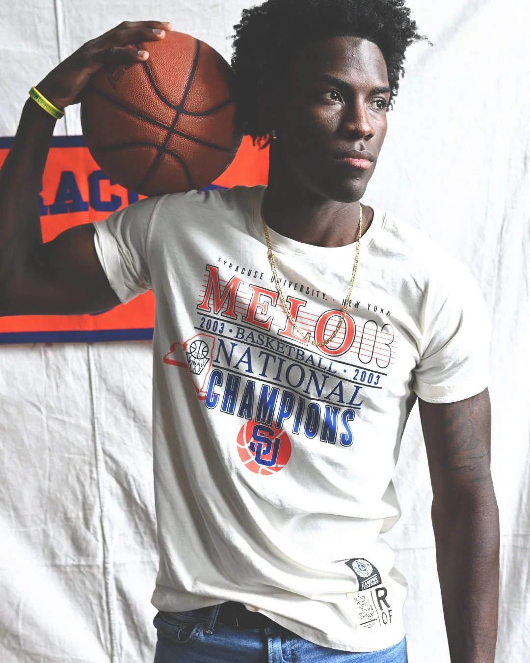 SYR - Carmelo Anthony National Champions White Tee