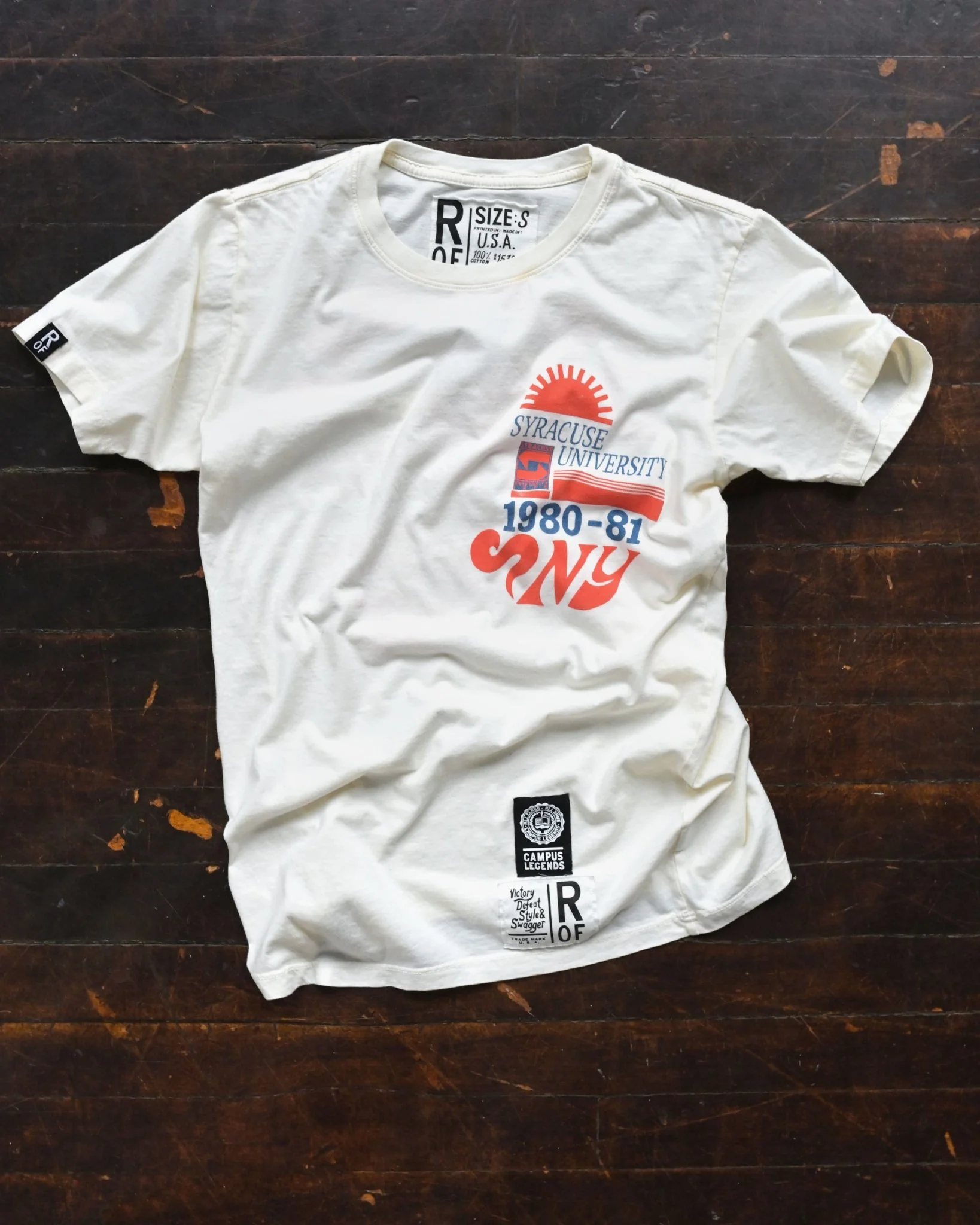 Syracuse University NY White Tee