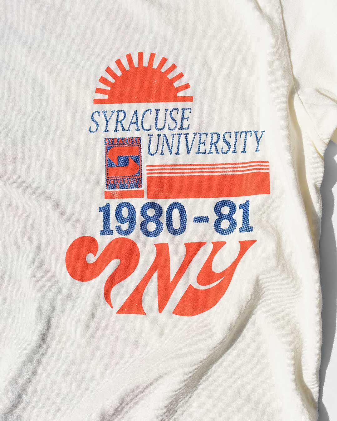 Syracuse University NY White Tee - Image 3