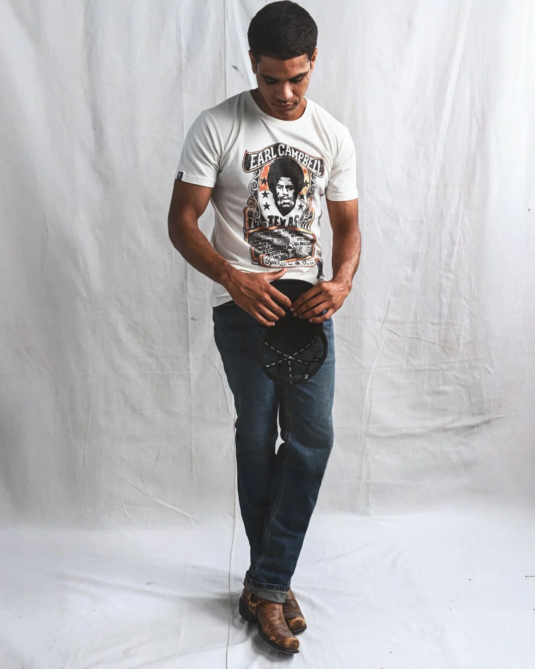 UT - Earl Campbell Legacy White Tee