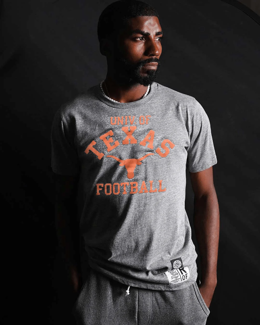 UT - Longhorns Football Grey Triblend Tee
