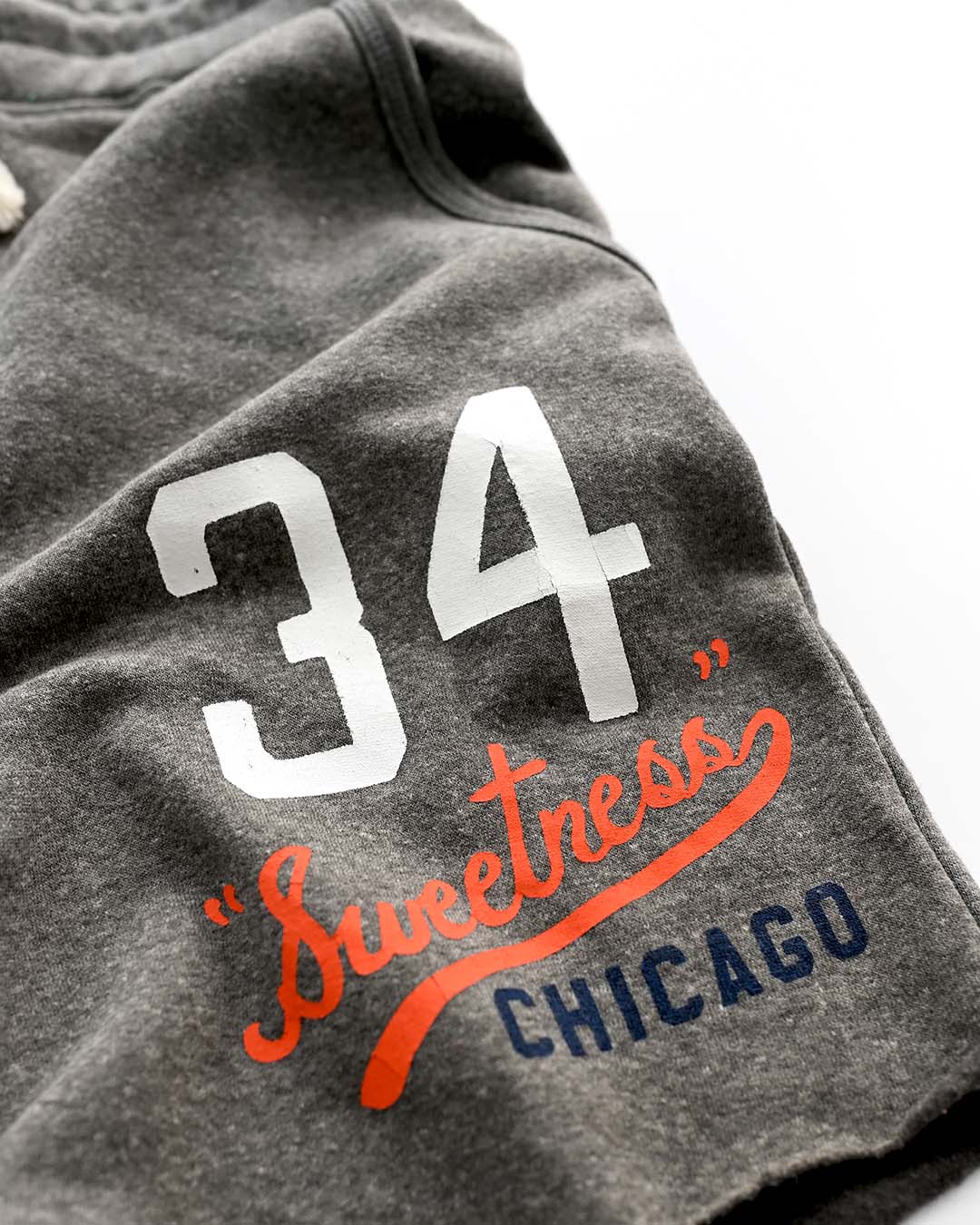 Walter Payton Sweetness #34 Grey Shorts - Image 2