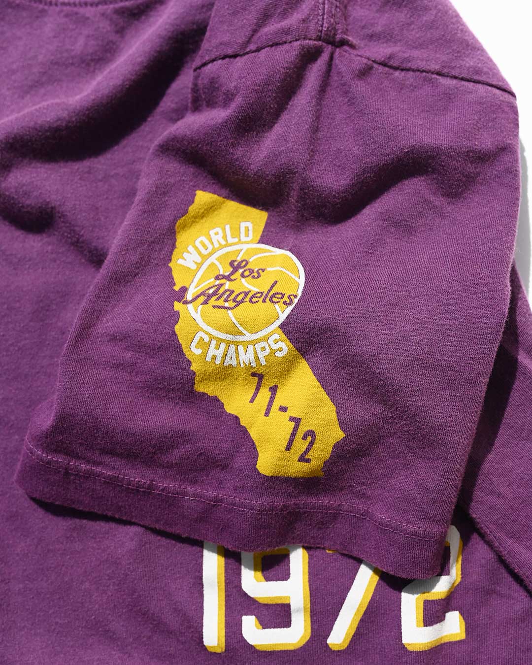 Wilt Chamberlain #13 Purple Tee - Image 4