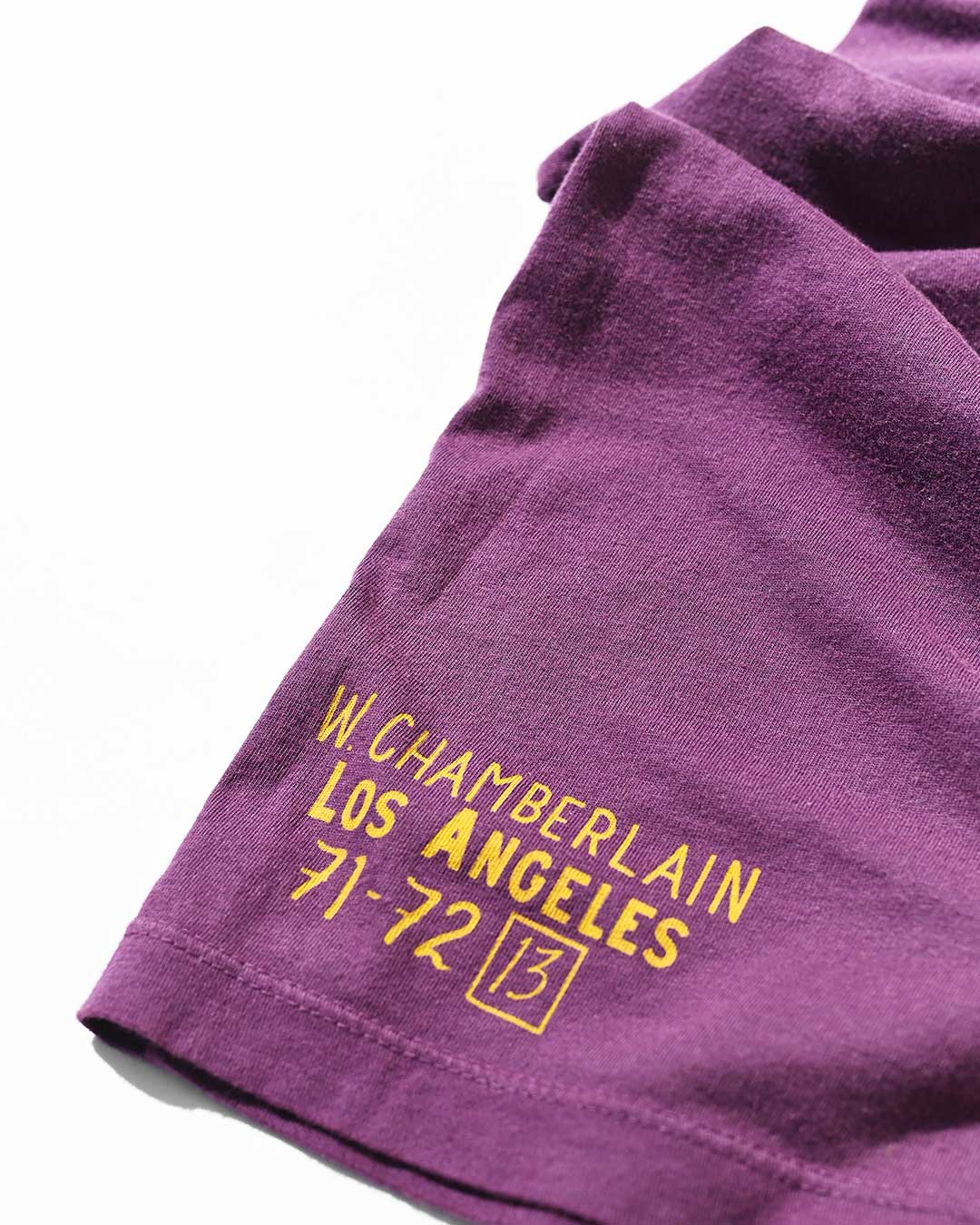 Wilt Chamberlain #13 Purple Tee - Image 5